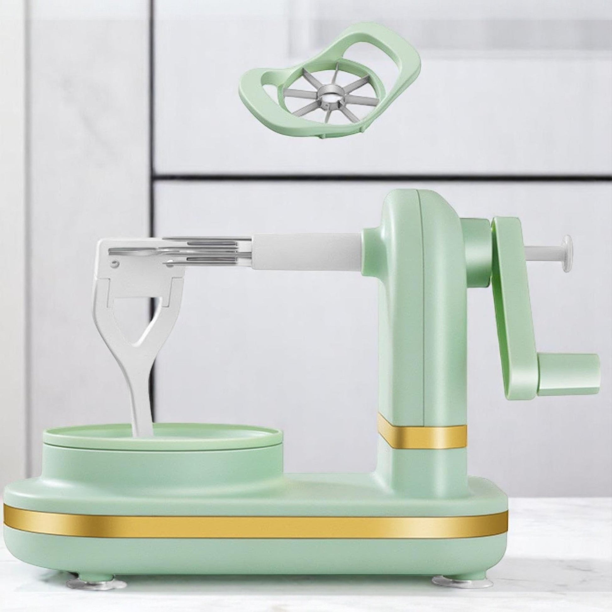 Éplucheur à Pommes - TwistPeelPro™ - Vert Menthe - RusticaKitch