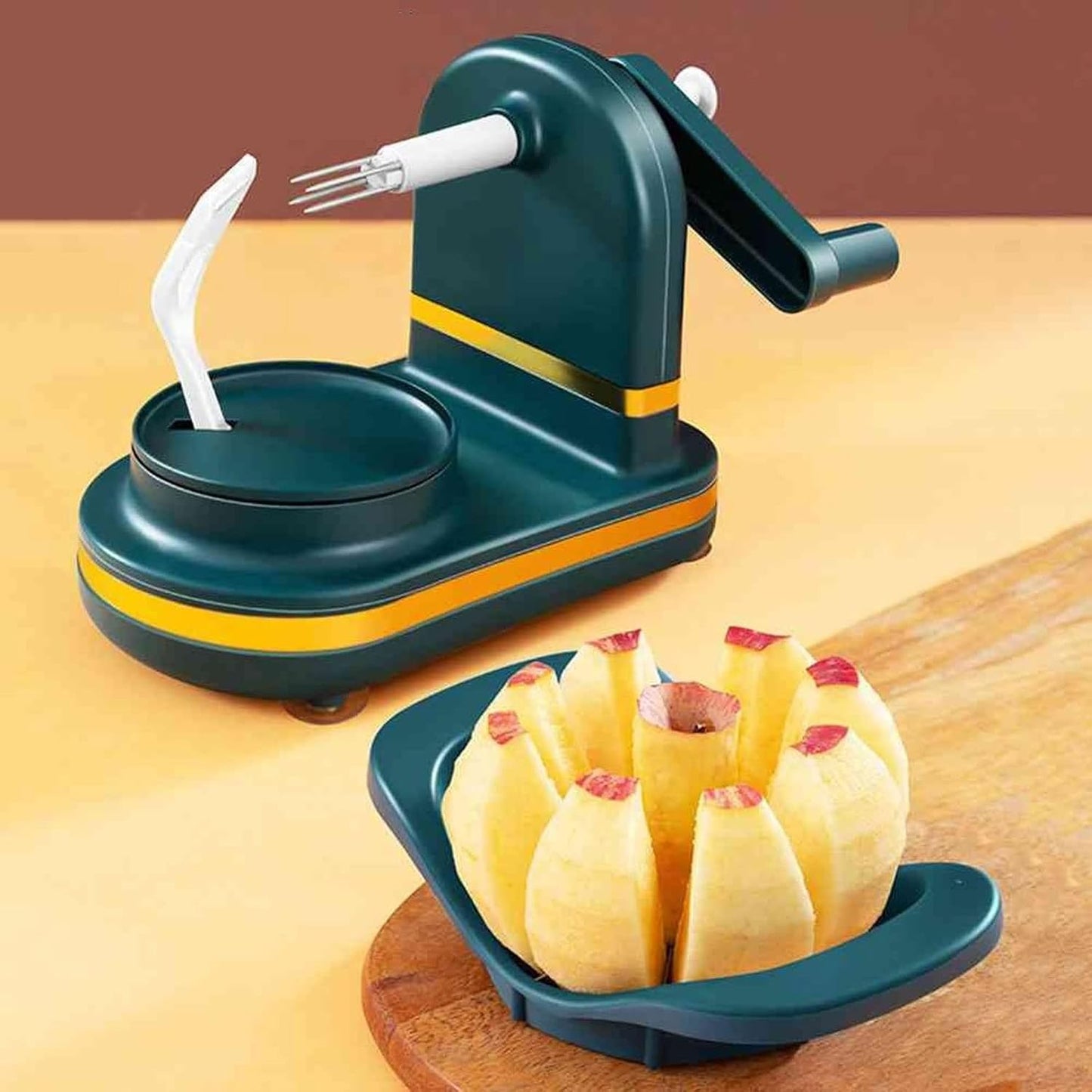 Éplucheur à Pommes - TwistPeelPro™ - Vert Foncé - RusticaKitch