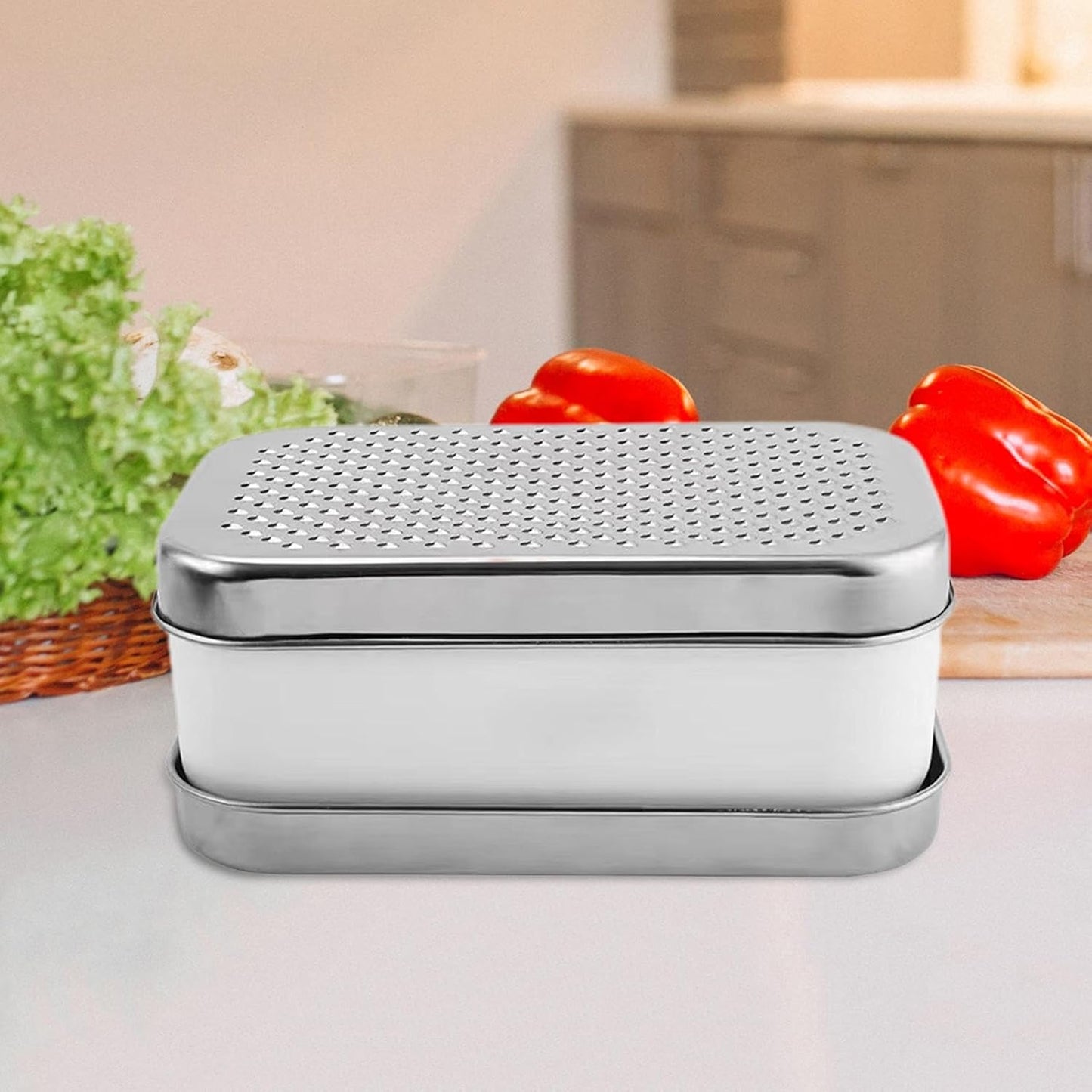Râpe à Fromage - DualGrater™ - Blanc - RusticaKitch